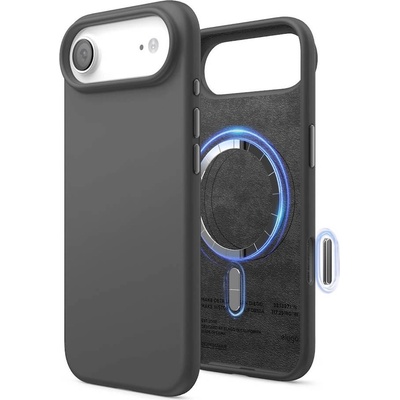 elago Силиконов (TPU) калъф с MagSafe за iPhone 17 Air - Elago Magnetic Soft Silicone Case (черен) (ES17MSSC66AIR-BK)