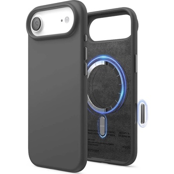 elago Силиконов (TPU) калъф с MagSafe за iPhone 17 Air - Elago Magnetic Soft Silicone Case (черен) (ES17MSSC66AIR-BK)