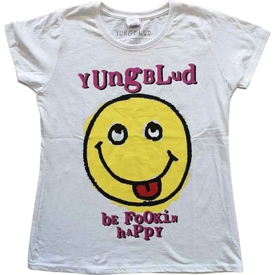 Yungblud Raver Smile (Back Print) White L Дамски Риза (YBTS02LW03)