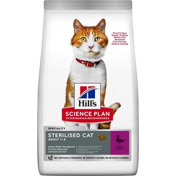 Hill's Hill s Science Plan гранули за кастрирани възрастни котки с патица 10 кг