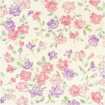 Patifix Самозалепващо фолио червено-сини цветя - ширина 45 см