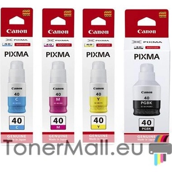 Canon Комплект 4 бутилки с мастило CANON GI-40 Black, Cyan, Magenta, Yellow