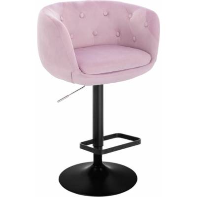 LuxuryForm Design Montana Velur na čiernom tanieri levanduľa