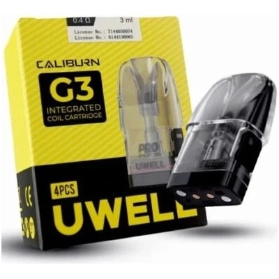 Uwell Caliburn G3 cartridge 2 ml 0,6ohm 4 ks