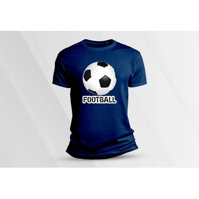 Sandratex dětské bavlněné tričko Football. námořnická modrá