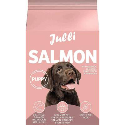 Julli Dog Grain Free Puppy rich in fresh Salmon & Potato 100 g