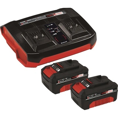 Einhell 2X 4, 0 AH POWER X-CH TWINCHARGER KIT BATTERY + BATTERY (2X 4,0 AH POWER X-CH TWINCHARGER KIT)