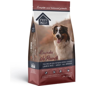 Суха храна за кучета в зряла възраст feed point adult lamb
