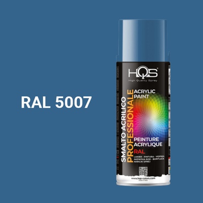 HQS akrylová farba v spreji 400 ml RAL 5007 lesklá