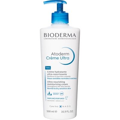 BIODERMA Atoderm Успокояващ крем за лице и тяло Ultra, с аромат, 500 ml
