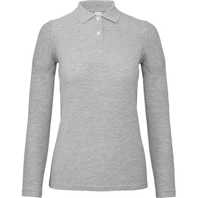 B&C s dlouhým rukávem PWI13 Heather Grey
