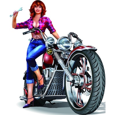 Nástěnná kovová cedule Motorbike - 60*1*50 cm - Clayre & Eef