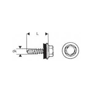 Uncanny Brand Self-tapping screw 4.8*20mm ral 3011