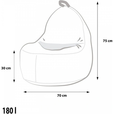 Ecopuf EF4019 Ecopuf Sedací vak YOKO Modern polyester DG72/NC8