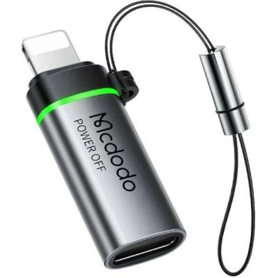 Mcdodo Адаптер Mcdodo, от USB-C(ж) към Lightning(м), до 36W, тънък и практичен размер, черен (OT-2590)