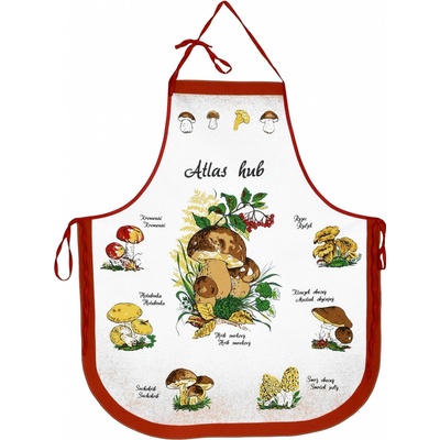 Forbyt kuchyňská zástěra Houby Atlas Hub teracota