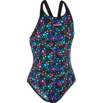 Nabaiji Dievčenské plavky Kamyleon jednodielne čierne