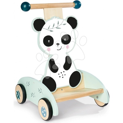 Eichhorn drevené Panda Activity Walker s gumenými kolieskami a úložným priestorom