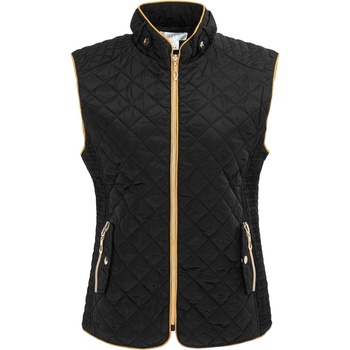 Image 1 of Miso Елек Miso Women's Stand Collar Full Zip Hip Length Gilet - Black