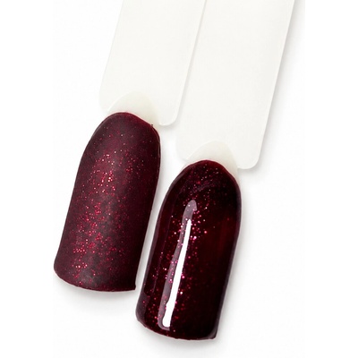 NL nails professional Uv Led barevný gel glitter dark red wine 5ml