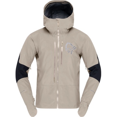Norrøna Мъжко водоустойчиво яке за колоездене Norrøna Fjørå GORE-TEX Pro Jacket Waterproof jacket - Winter Twig / Caviar Black - размер XL (051-1450-0214)