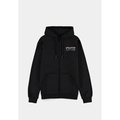 Uncharted Men's Zipper Hoodie Black