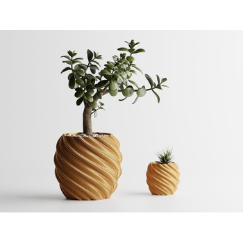 Кашпа Rome златен