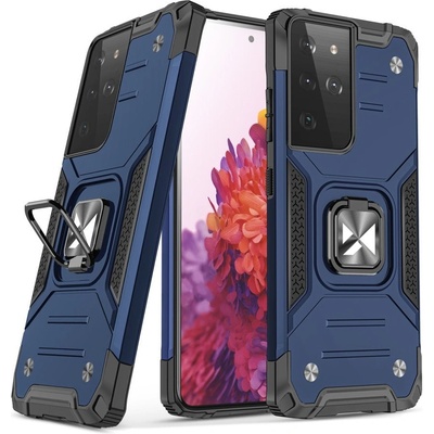 Wozinsky Кейс Wozinsky Ring Armor Tough Hybrid за Samsung Galaxy S22 Ultra, Син (9145576239810)