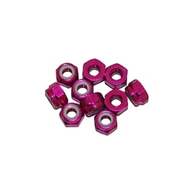 Ultimate Racing 3 mm. alu samoistiacej matičky ružové 10 ks UR1502-PK
