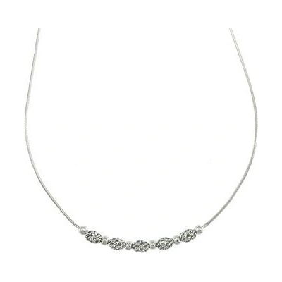 InfinitySilver Strieborný náhrdelník s filigránovými ovály 570043