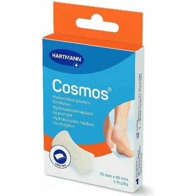 Cosmos Náplasť na pľuzgiere na päte 45 x 76 mm 5 ks