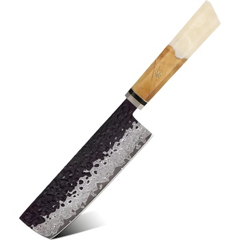 HARAHU Дамаски кухненски нож AI-37360 - Nakiri / Бял KP37360 (AI-37360)