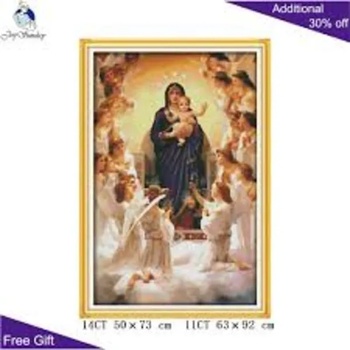 Image 1 of Дева Мария и сина и 50/73 см