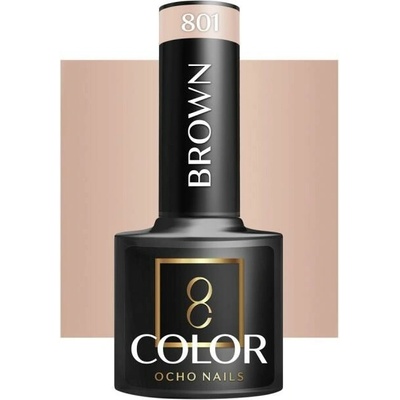 OCHO NAILS gél lak na nechty Brown 801, 5 g