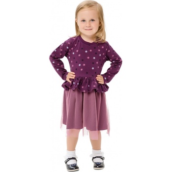 Winkiki dievčenské šaty WKG 92555 fialová