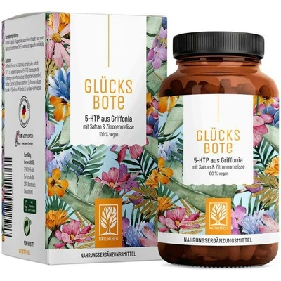 Naturtreu Posel štěstí 5-HTP z griffonie + šafrán, meduňka a vitamín B6 90 kapslí