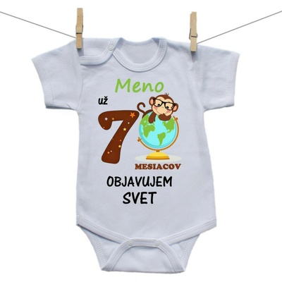Boodyy Body s krátkym rukávom Už 7 mesiacov objavujem svet