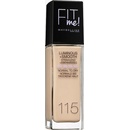 Maybelline Fit Me Luminous + Smooth SPF18 Foundation tekutý make-up pro sjednocenou a rozjasněnou pleť 115 Ivory 30 ml