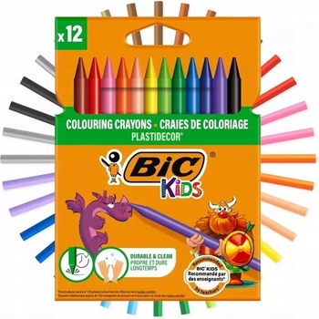 Plastidecor Voskovky 12 farieb Bic
