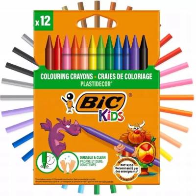 BIC Kids Plastidecor voskovky pre deti balenie 12 kusov