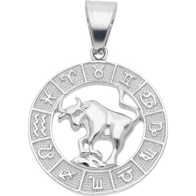 Steel Edge Přívěsek se znamením zvěrokruhu WJHP3093 Býk