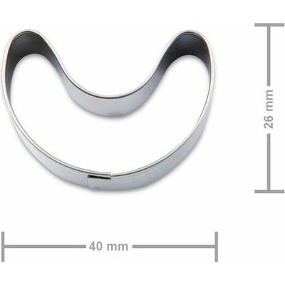 Vykrajovačka rohlíček 40x26mm - 1 ks
