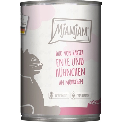 MjAMjAM Duo jemná kačica a kuracie mäso s mrkvou 6 x 400 g