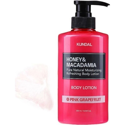 KUNDAL Vyživujúce telové mlieko Med & Macadamia Pink Grapefruit (Body Lotion) 500 ml
