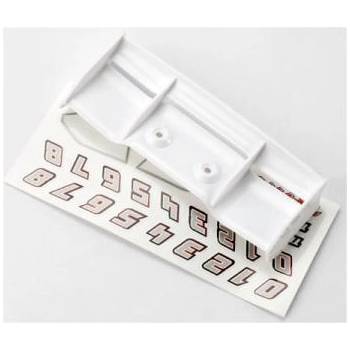 Traxxas крило бяло, стикери: E-Revo 1: 16