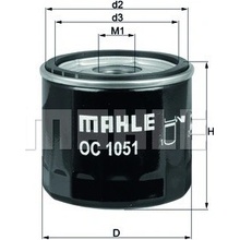 Olejový filter MAHLE ORIGINAL OC 1051 (OC1051)