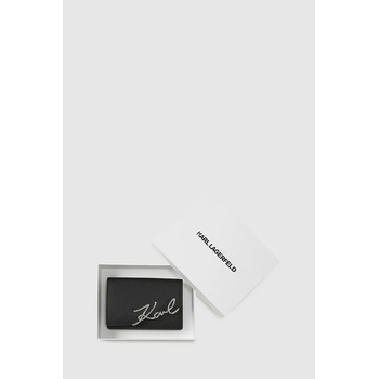 KARL LAGERFELD Кожен портфейл Karl Lagerfeld K/SIGNATURE в черно A4W32018 (A4W32018)