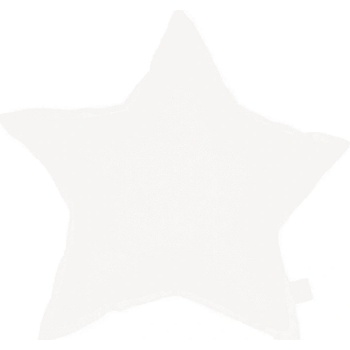 Cotton and Sweets Mini ľanový vankúš hviezda biely 38cm