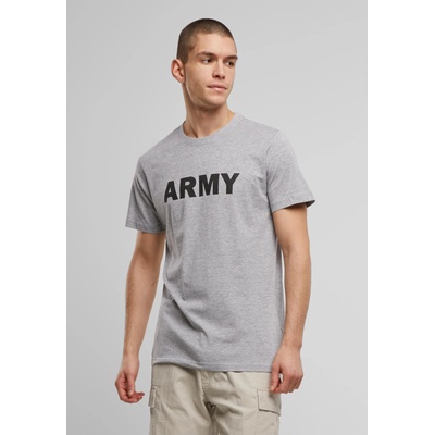 Brandit Тениска Army T-Shirt grey melange XXLUB-BD9594-00735 - Тъмносив, размер S