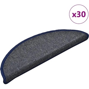 vidaXL Изтривалки за стълби, 30 бр. , 56x17x3 см, тъмносиви и сини, полукръгли (B.V.)